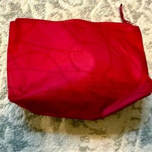 Clinique Stylish Red Women's Cosmetics Bag. Great condition.